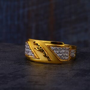 22ct gold mens stylish ring mr545