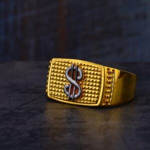 916 Gold Hallmark Mens Designer Ring MR561