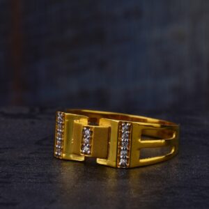916 Gold Hallmark Mens Designer Ring MR564