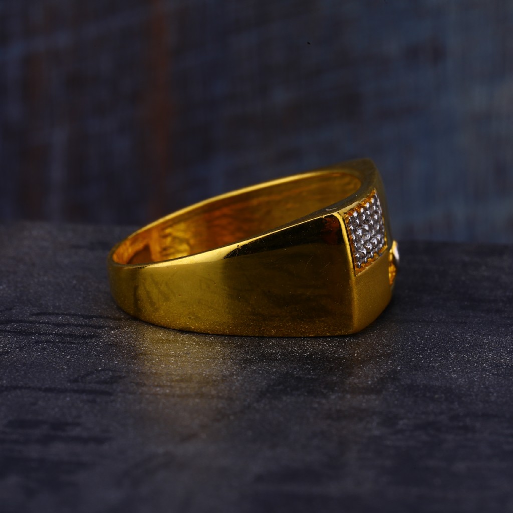 916 Gold Mens Fancy Ring MR567 - Image 3