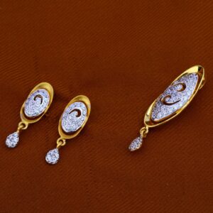916 Gold Fancy Hallmark Pendant Set FPS98