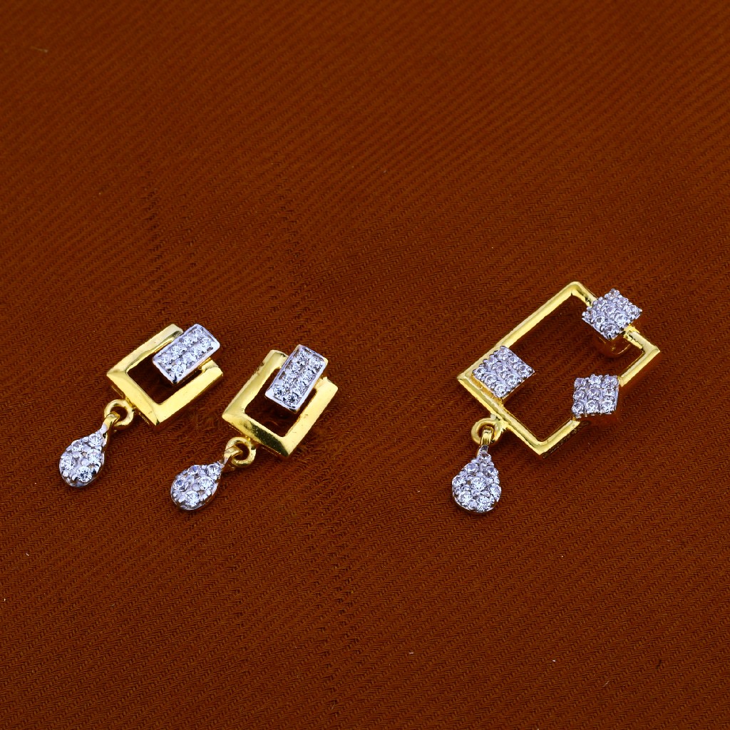 916 Gold Exclusive Hallmark Pendant Set FPS97