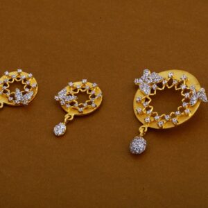 22CT Cz Ladies Fancy Pendant Set FPS100
