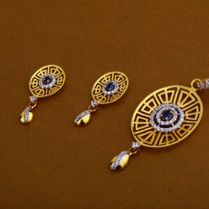 22CT Cz Ladies Exclusive Pendant Set FPS102