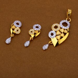 22CT Cz Ladies Pendant Set FPS192