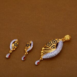 22CT CZ Designer  Pendant Set FPS203