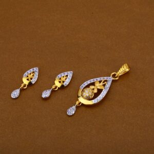 22Ct Gold Exclusive Ladies Hallmark Pendant Set FPS208
