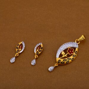 22ct gold ladies classic pendant set fps216