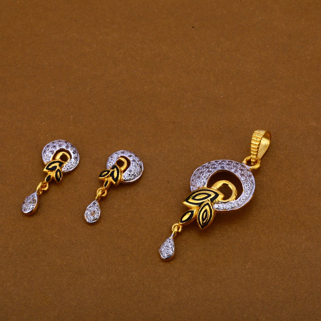 22Ct Gold Ladies Pendant Set FPS217