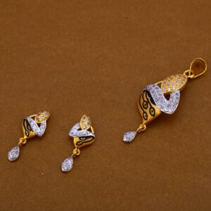 22Ct Gold Exclusive Hallmark Pendant Set FPS220