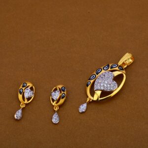 22Ct Gold Classic Hallmark Pendant Set FPS221