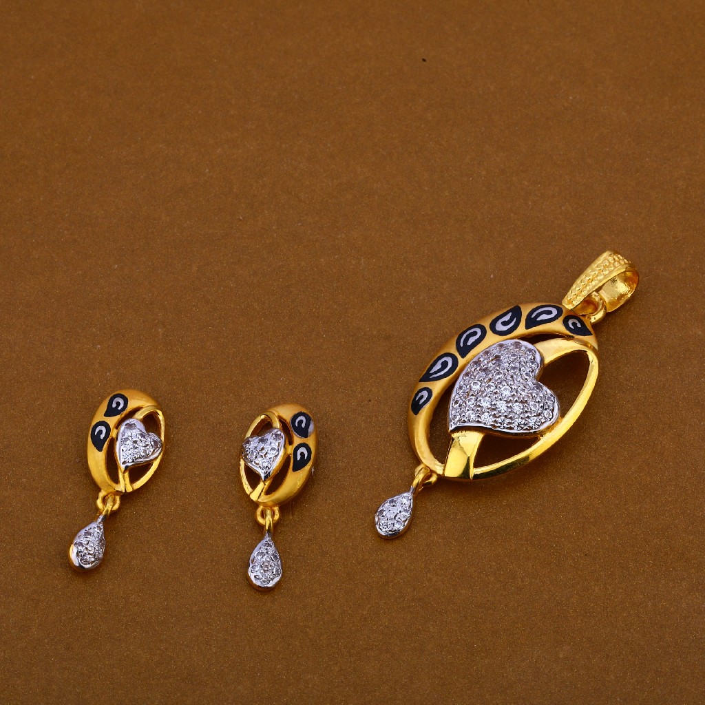 22Ct Gold Classic Hallmark Pendant Set FPS221