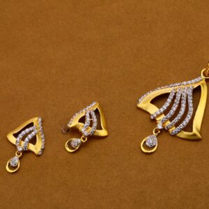 916 Gold Stylish Pendant Set FPS127