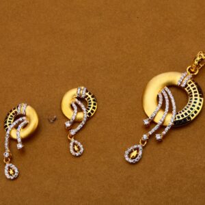 22KT Gold Designer Ladies Pendant Set FPS140