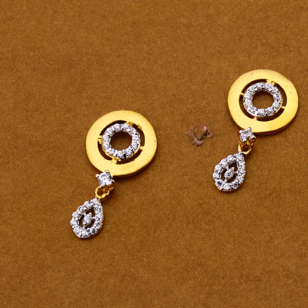 916 Cz Gold Designer Pendant Set FPS146 - Image 2