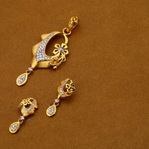 916 Gold Fancy Pendant Set FPS164