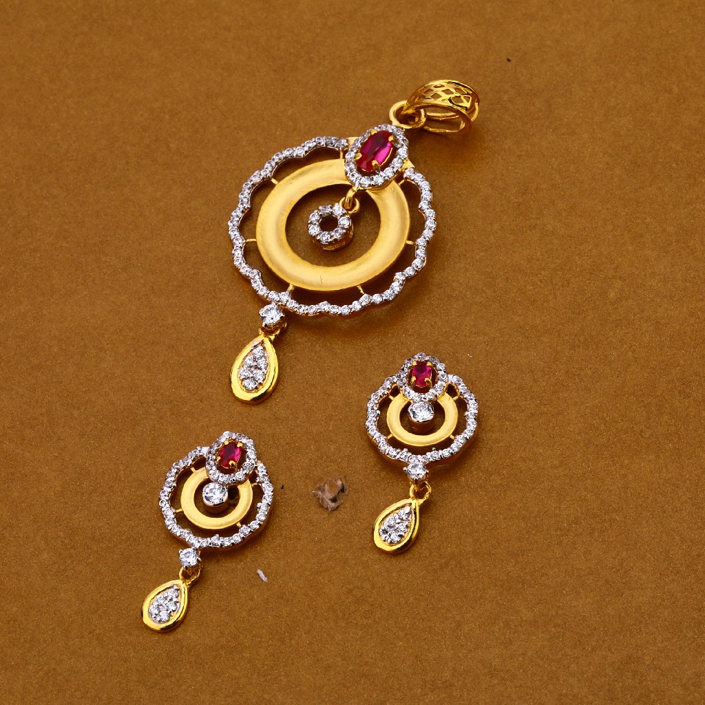 916 Gold Exclusive Pendant Set FPS163
