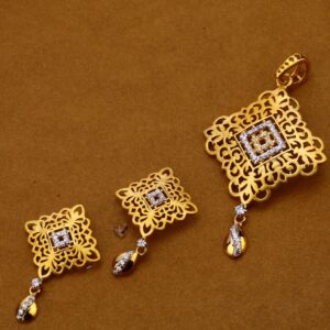 916 Gold Designer Pendant Set FPS162