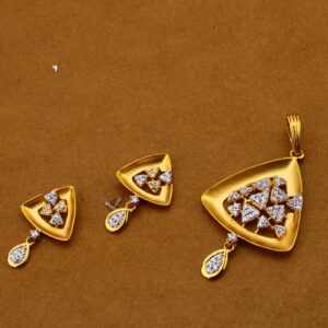 916 Gold Classic Pendant Set FPS171