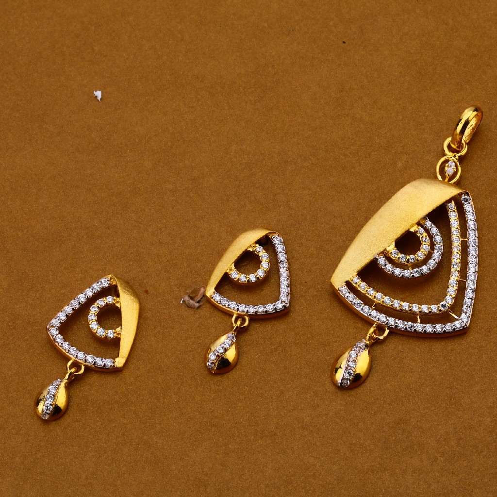 916 Gold Pendant Set FPS172