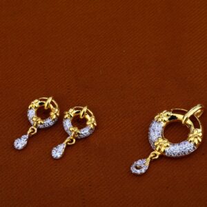 22Ct Gold Ladies Stylish Pendant Set FPS81