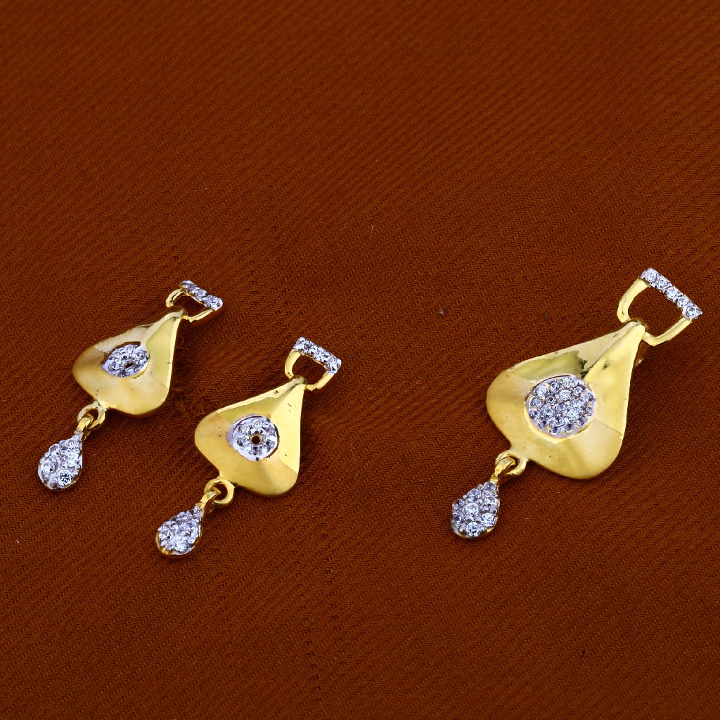 22Ct Gold Ladies Exclusive Pendant Set FPS83