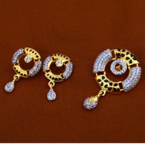 22ct Gold Stylish Pendant Set FPS70
