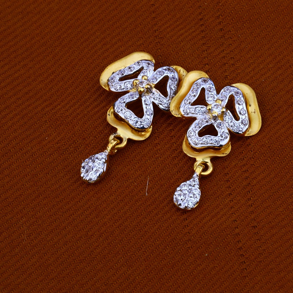 916 Gold Cz Ladies Pendant Set FPS64 - Image 2