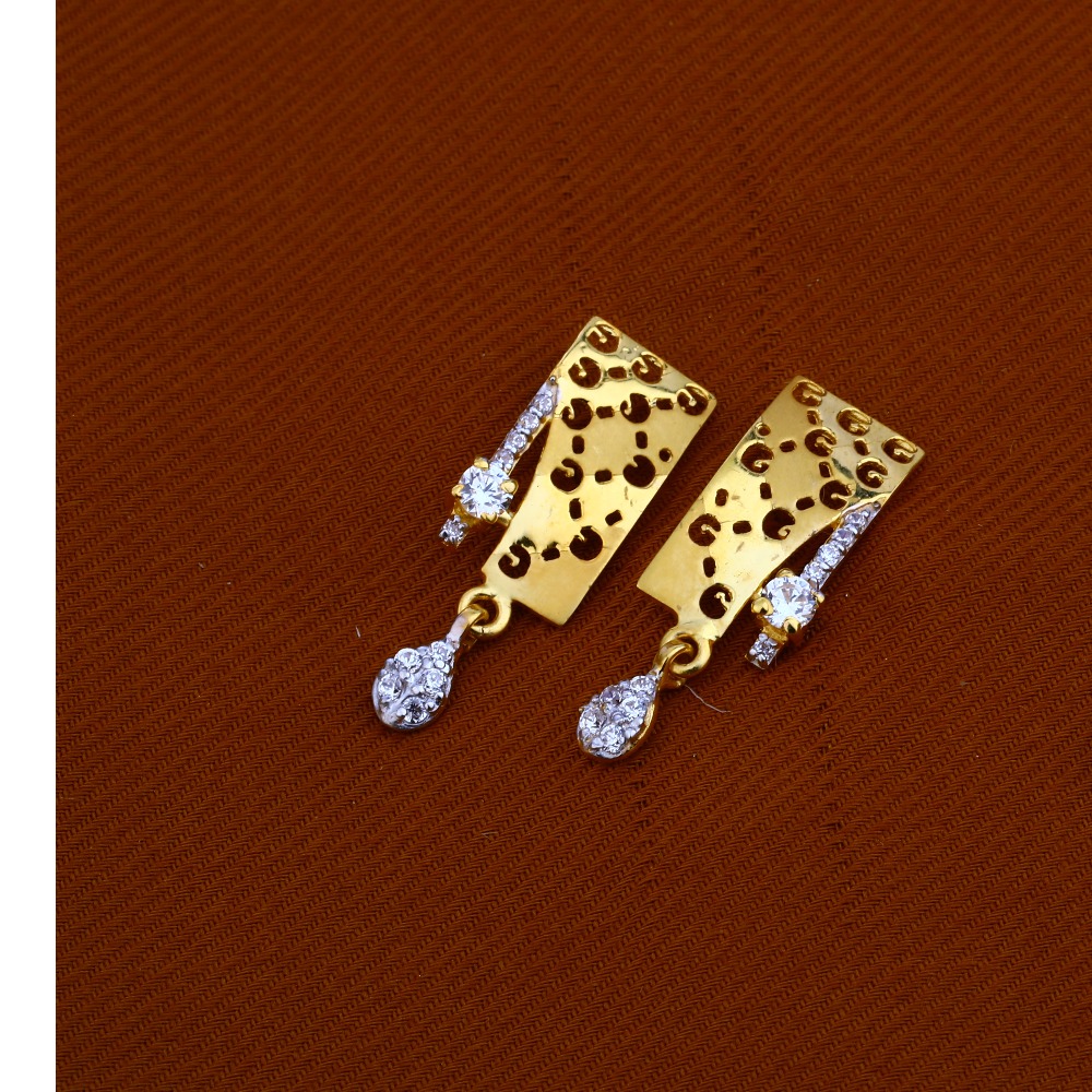 916 Gold Cz Classic Pendant Set FPS59 - Image 2