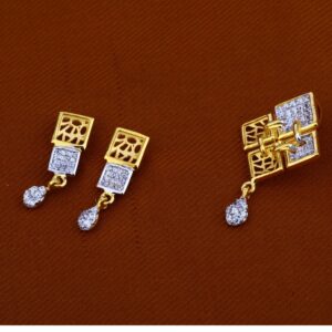 916 Gold Cz   Pendant Set FPS58