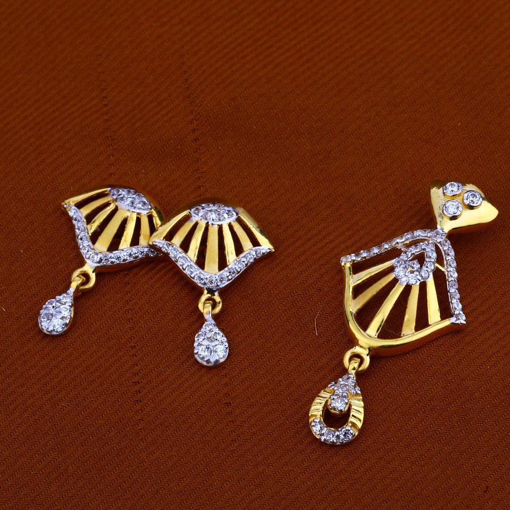 916 Gold Ladies Stylish Pendant Set FPS57