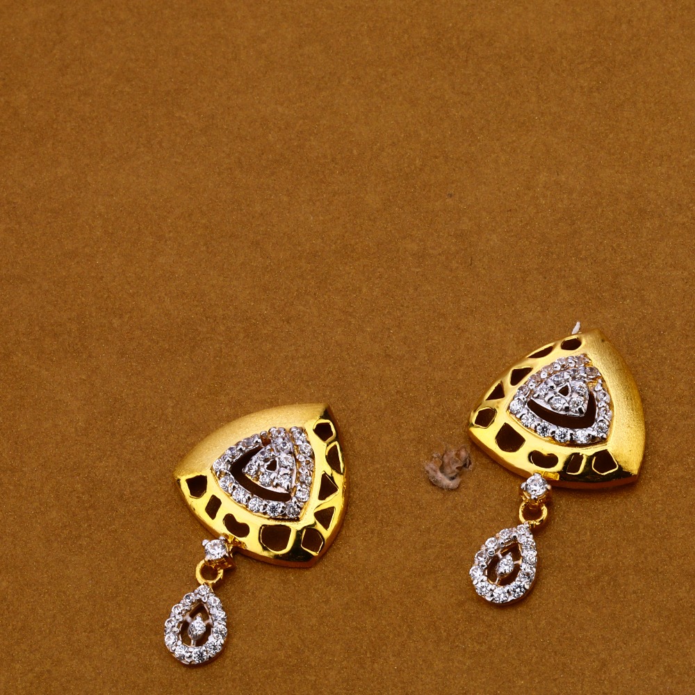 916 Gold Ladies Exclusive Pendant Set FPS189 - Image 2