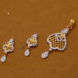 916 Gold Designer Hallmark Pendant Set FPS175