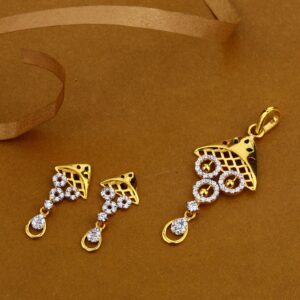 22Kt Gold Hallmark  Pendant Set FSP44