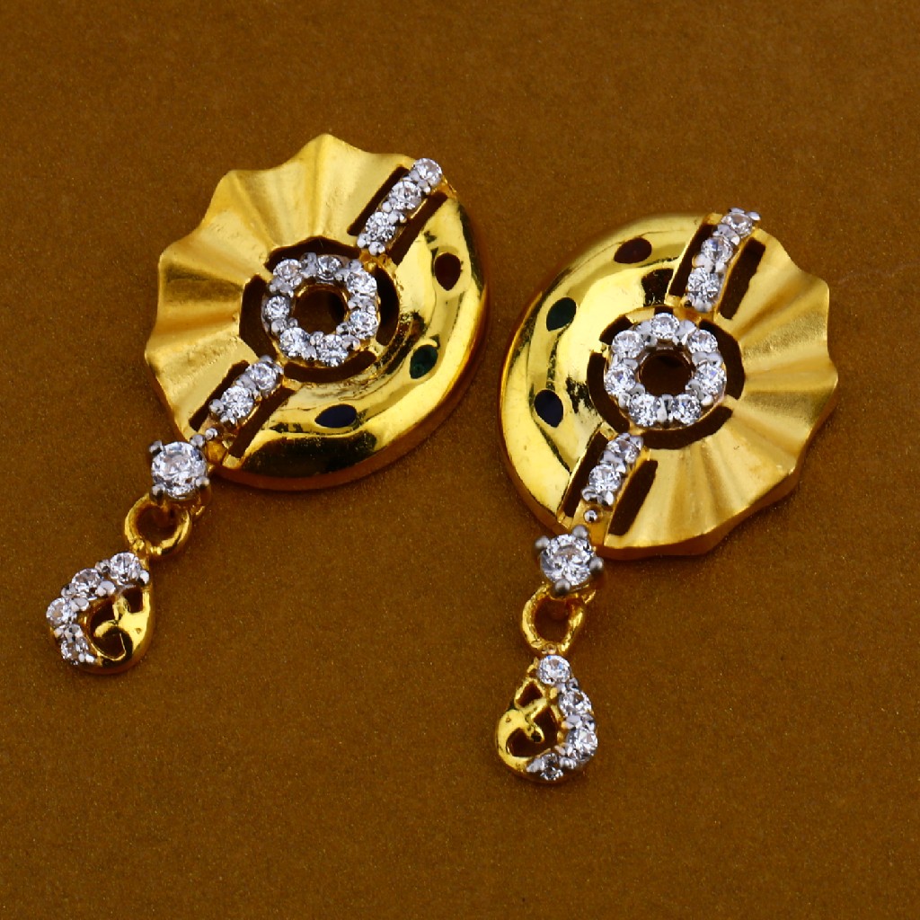 22Kt Gold Designer Ladies Pendant Set FSP48 - Image 5