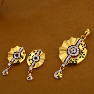 22Kt Gold Designer Ladies  Pendant Set FSP48