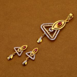 22kt Gold Hallmark Ladies Pendant Set FPS105
