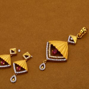 22kt Gold Fancy Pendant Set FPS109