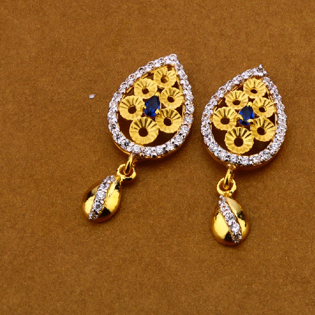 22kt Gold Cz Exclusive Pendant Set FPS116 - Image 2