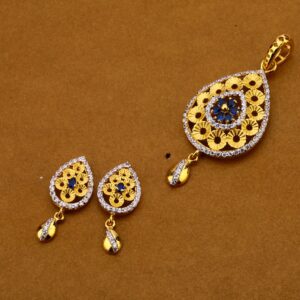 22kt  Gold Cz Exclusive  Pendant Set FPS116
