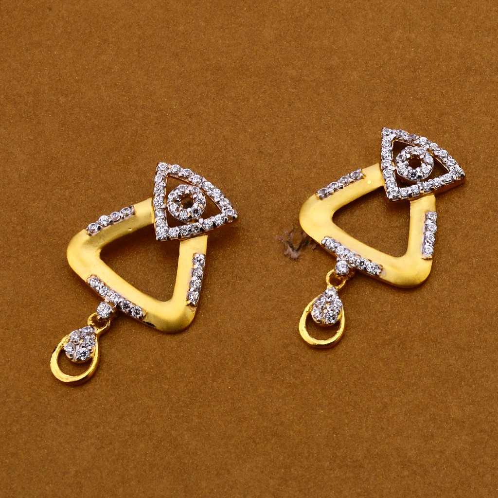 916 Gold Cz stylish Ladies Pendant Set FPS120 - Image 2