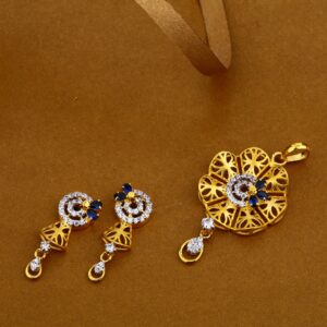 916 Gold Hallmark Pendant Set FPS11