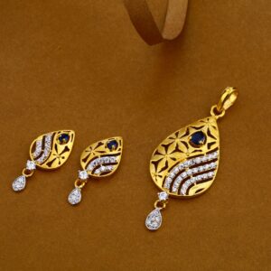 916 Gold Classic Ladies Pendant Set FPS16