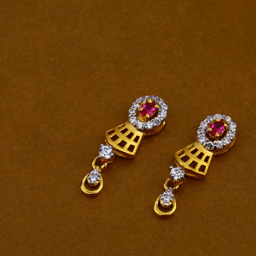916 Gold Hallmark Classic Ladies Pendant Set FPS21 - Image 3