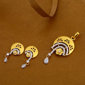 916 Gold Hallmark Ladies Pendant Set FPS22