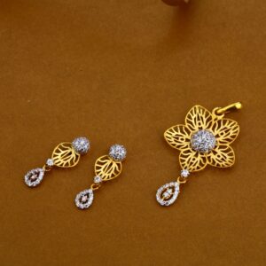916 Cz Hallmark Designer Pendant Set FPS27