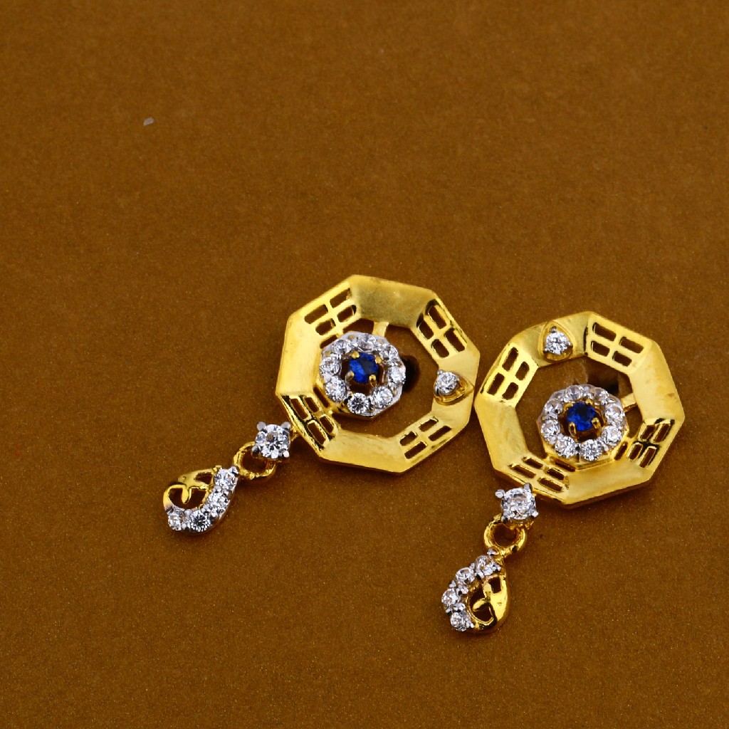 916 Gold Cz Classic Pendant Set FPS35 - Image 3