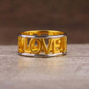 22Kt Gold Women's Fancy Plain Ring LPR249