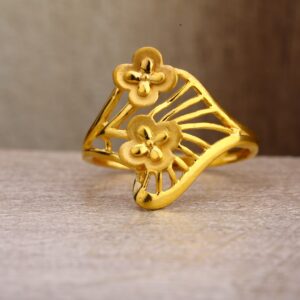 22Kt Gold Women's Exclusive Plain Ring LPR257