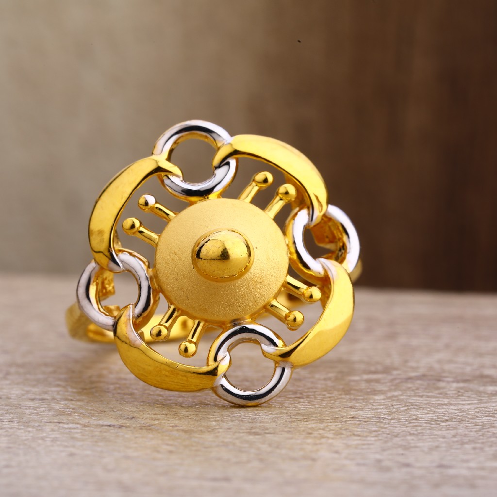 22Kt Gold Hallmark Women's Plain Ring LPR266